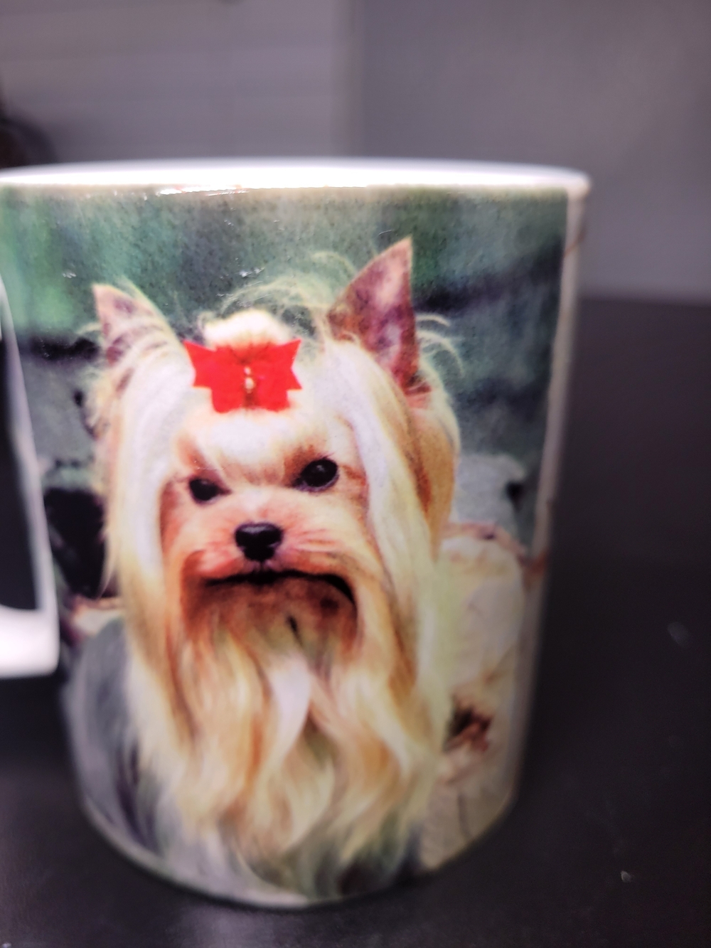 Yorkshire Terrier Dog Ceramic Mug in White 2002